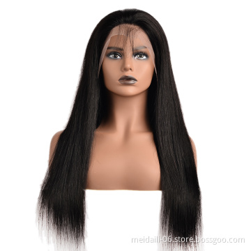 100%  Brazilian Human Hair Wig Silky Straight Wave Hair Wigs For Black Women, Wholesale 100% virgin hair wigs